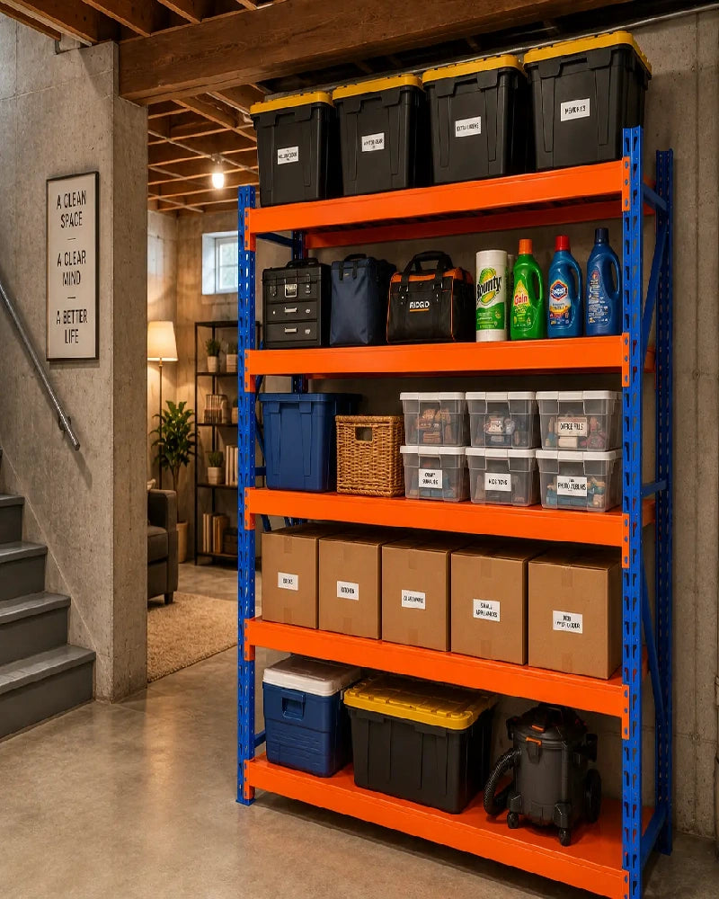 4-Tier Heavy-Duty Steel Storage Shelving Unit – 900 kg Capacity, 2000 × 600 × 2000 mm