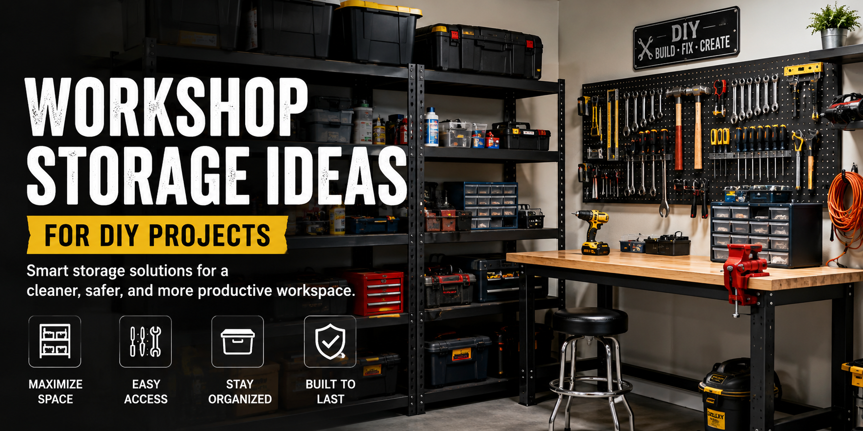 Workshop Storage Ideas for DIY Projects