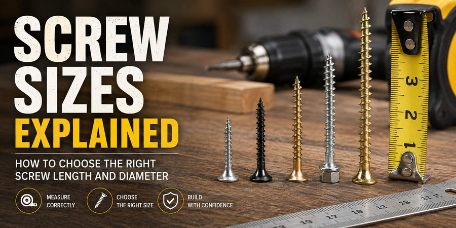 Screw Sizes Explained: How to Choose the Right Screw Length and Diameter for Any DIY Project