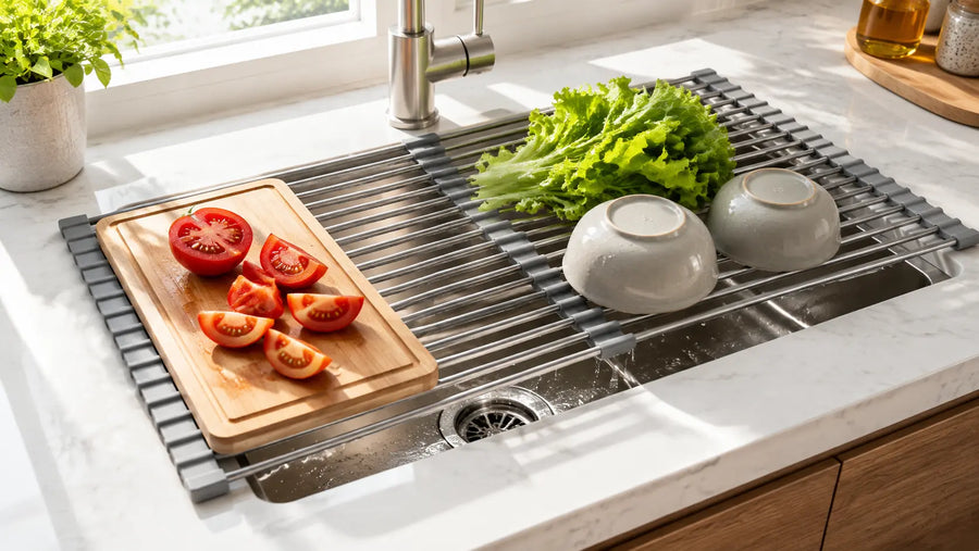 Maximizing Small Kitchen Space: Why This Expandable Roll-Up Dish Rack is a Game Changer