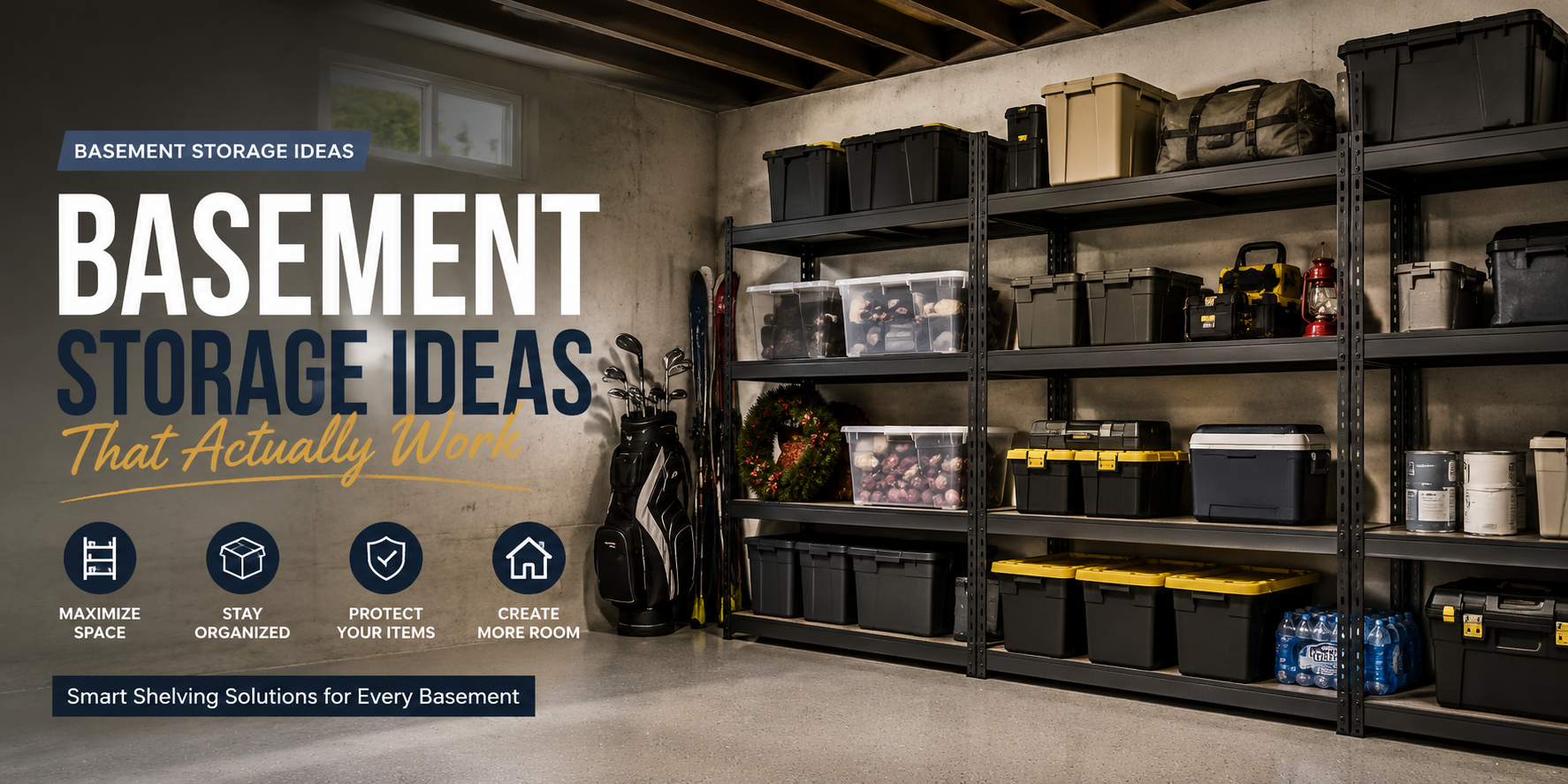 Basement Storage Ideas That Actually Work