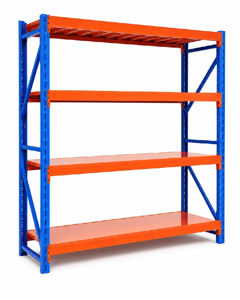4-Tier Heavy-Duty Steel Storage Shelving Unit – 900 kg Capacity, 200 × 60 × 200 cm