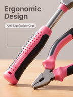 13-Piece Mini Tool Kit for Dorm, Home & Office – Pale Pink