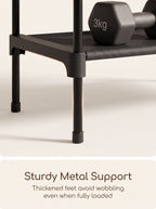 3-Tier Stackable Shoe Rack – 27.5 in Wide, Black