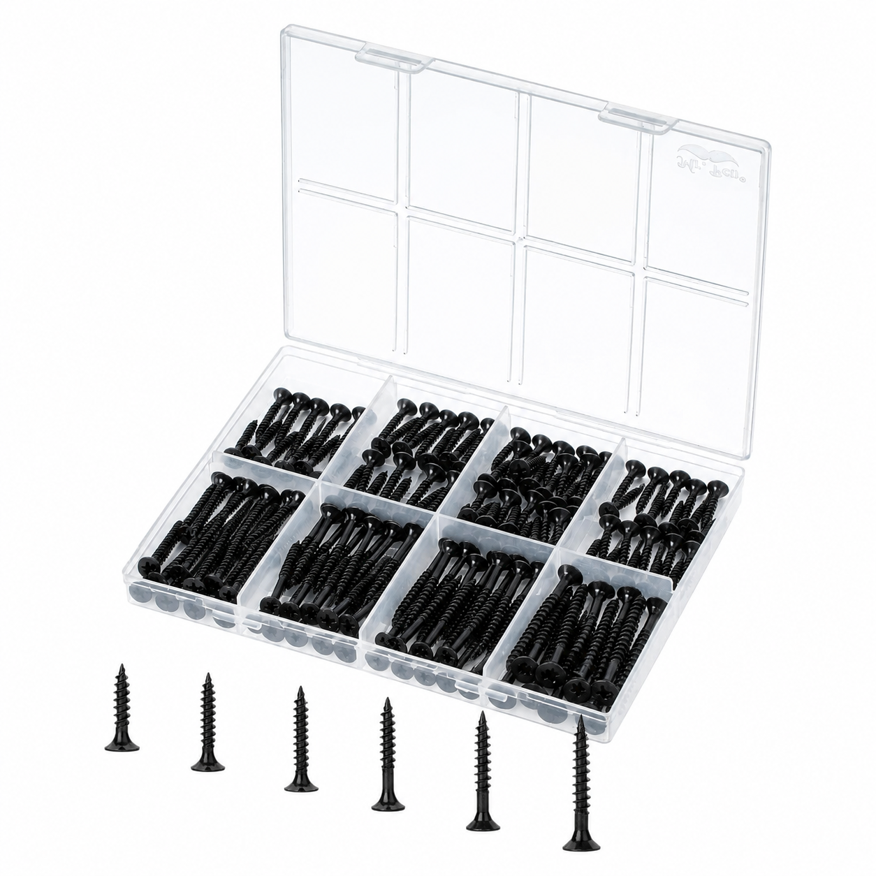 152-piece wood screw assortment in organizer case