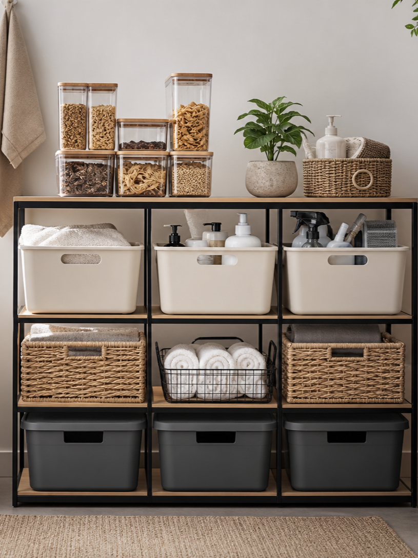 Home storage and organization products for everyday spaces