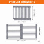Gray roll-up dish drying rack for dishes and produce